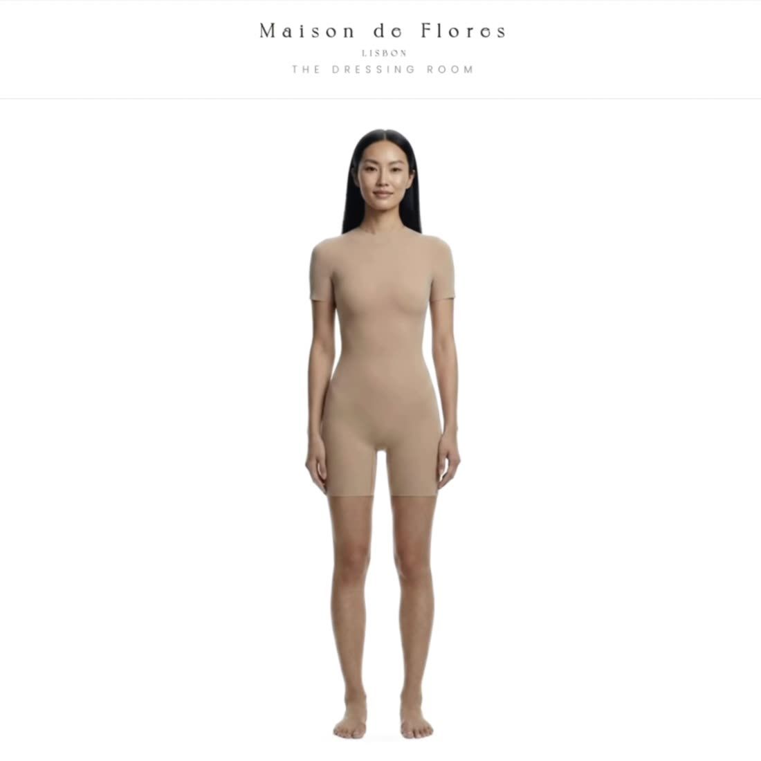 The Dressing Room product film: a model with a garment flying onto her