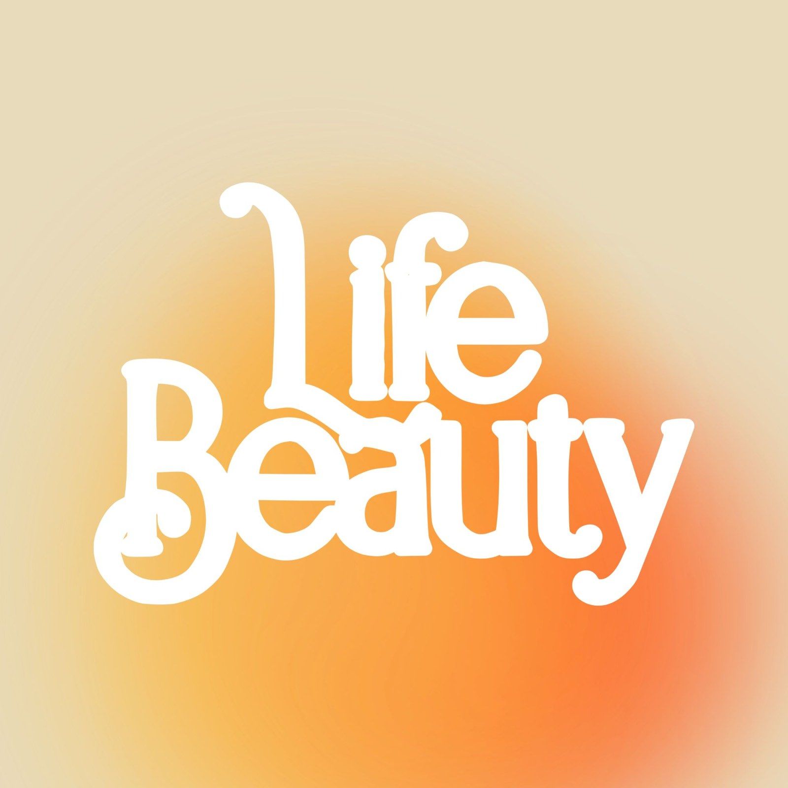 The LifeBeauty wordmark on an orange sun